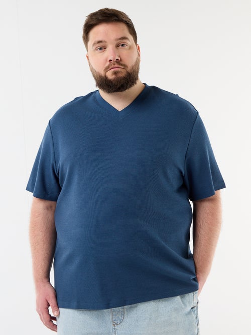 T-shirt in piqué a maniche corte - Kiabi