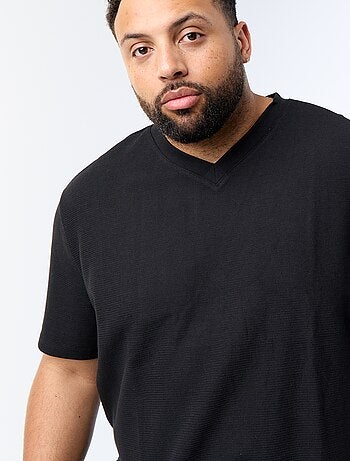 T-shirt in piqué a maniche corte