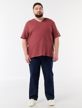 T-shirt in piqué a maniche corte