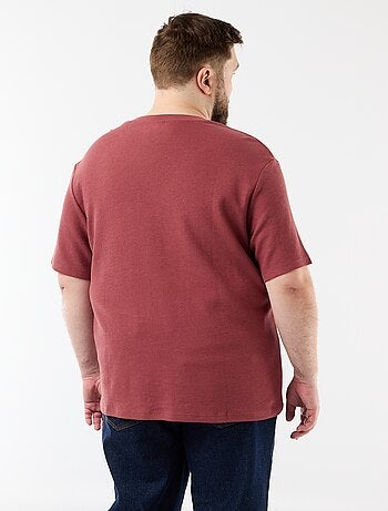 T-shirt in piqué a maniche corte