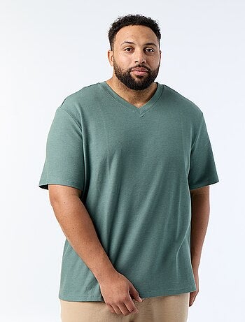 T-shirt in piqué a maniche corte