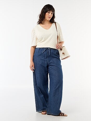 T-shirt in pizzo traforato