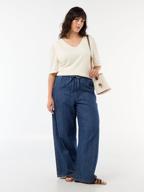 T-shirt in pizzo traforato - Kiabi