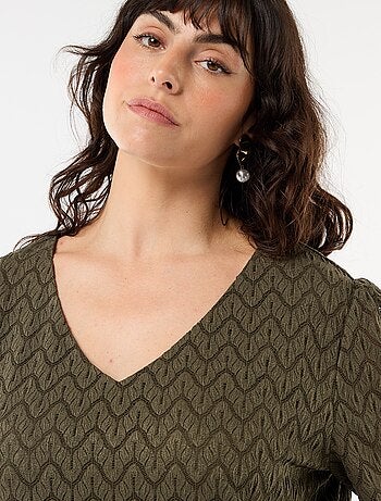 T-shirt in pizzo traforato