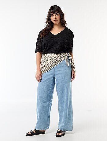 T-shirt in pizzo traforato