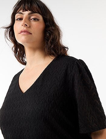 T-shirt in pizzo traforato