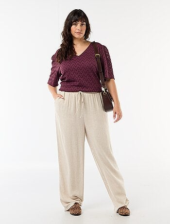 T-shirt in pizzo traforato