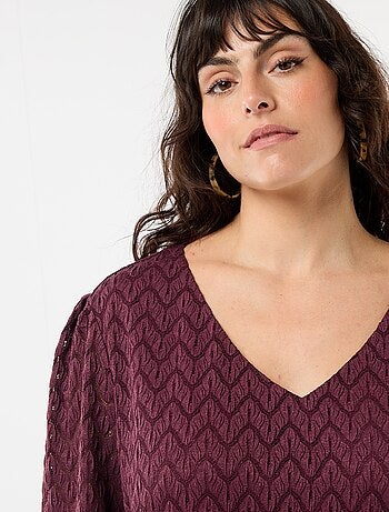 T-shirt in pizzo traforato