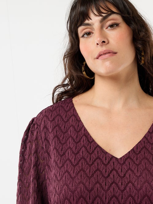 T-shirt in pizzo traforato - Kiabi