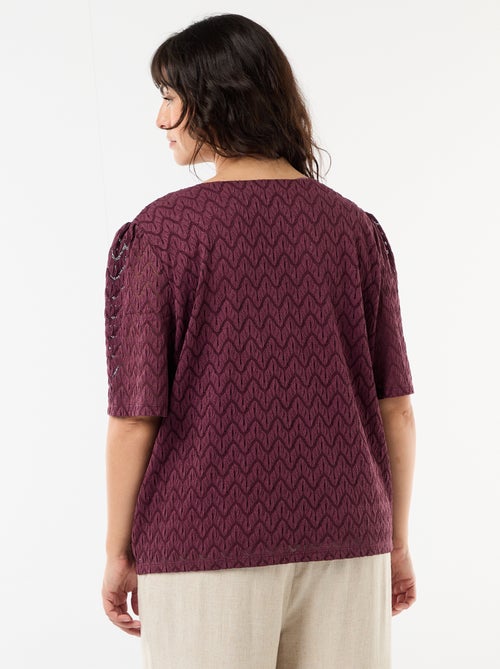 T-shirt in pizzo traforato - Kiabi