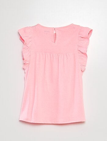 T-shirt in ricamo a punto inglese