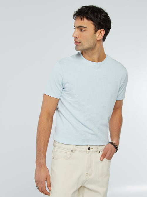 T-shirt in seersucker - Kiabi