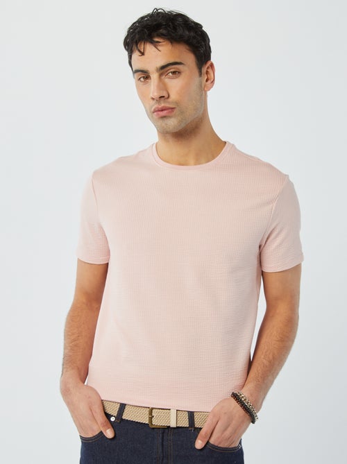 T-shirt in seersucker - Kiabi
