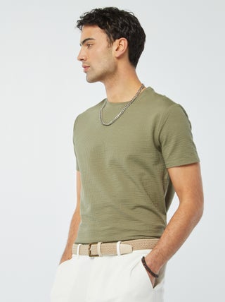 T-shirt in seersucker