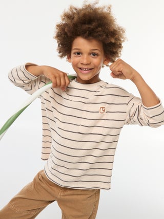 T-shirt in tessuto a righe