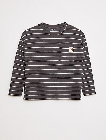 T-shirt in tessuto a righe