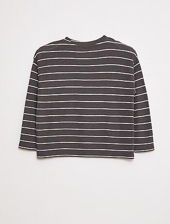 T-shirt in tessuto a righe