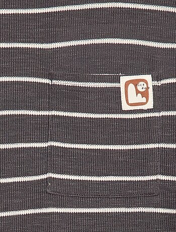 T-shirt in tessuto a righe