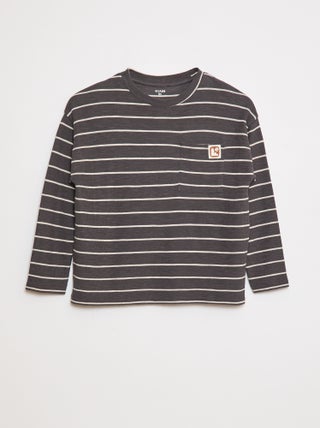 T-shirt in tessuto a righe