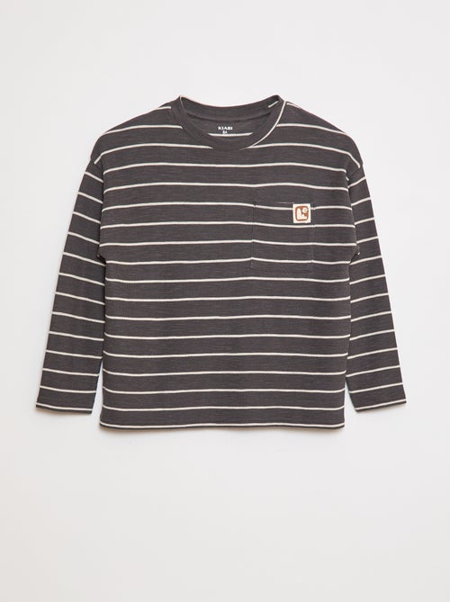 T-shirt in tessuto a righe - Kiabi