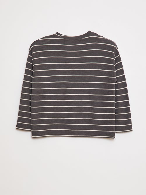 T-shirt in tessuto a righe - Kiabi