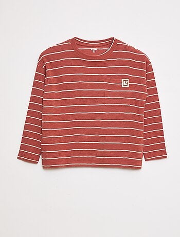 T-shirt in tessuto a righe