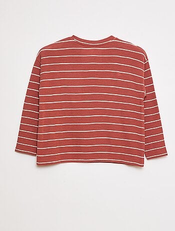 T-shirt in tessuto a righe