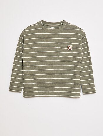 T-shirt in tessuto a righe