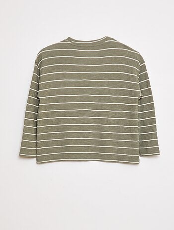 T-shirt in tessuto a righe
