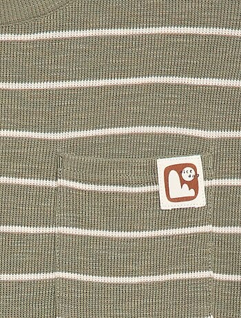 T-shirt in tessuto a righe