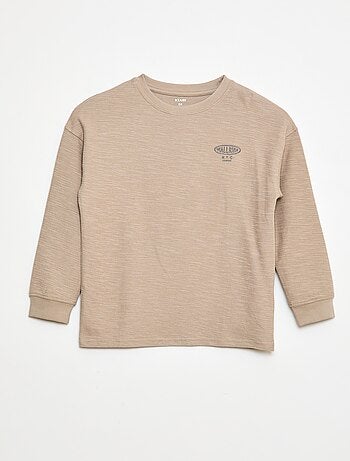 T-shirt in tessuto con ricamo