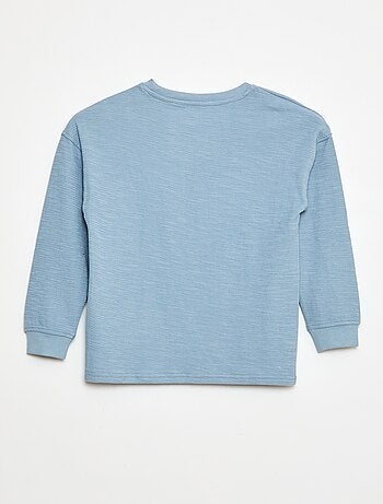 T-shirt in tessuto con ricamo