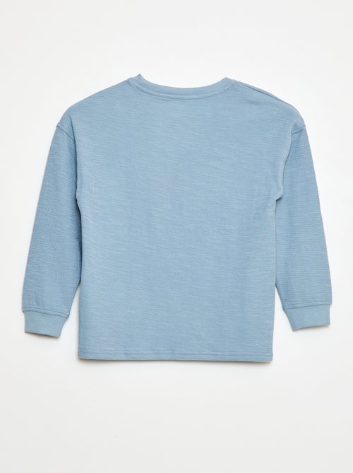 T-shirt in tessuto con ricamo - Kiabi