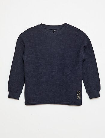 T-shirt in tessuto con ricamo