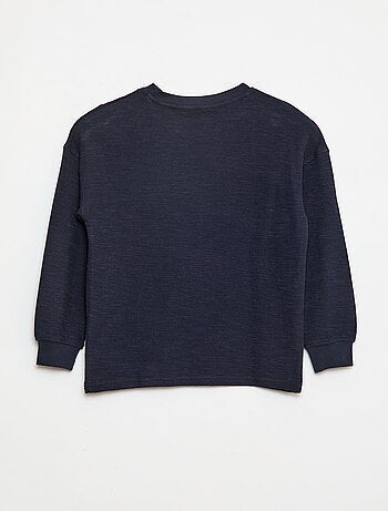 T-shirt in tessuto con ricamo
