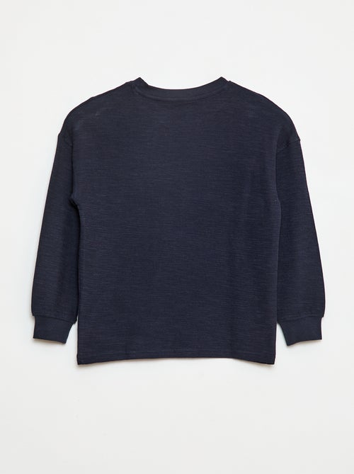 T-shirt in tessuto con ricamo - Kiabi