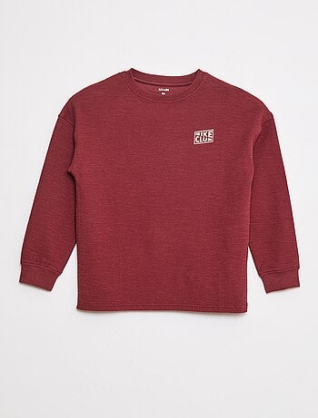 T-shirt in tessuto con ricamo