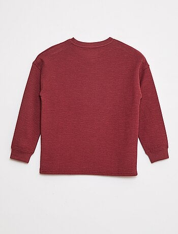T-shirt in tessuto con ricamo