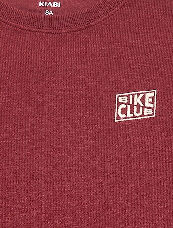 T-shirt in tessuto con ricamo