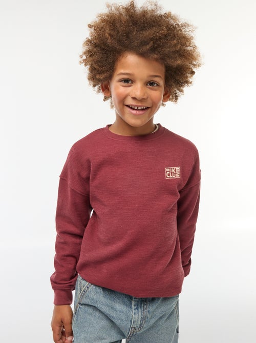 T-shirt in tessuto con ricamo - Kiabi