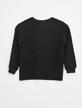T-shirt in tessuto con ricamo