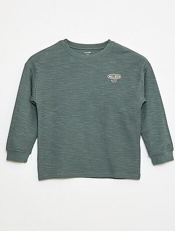 T-shirt in tessuto con ricamo