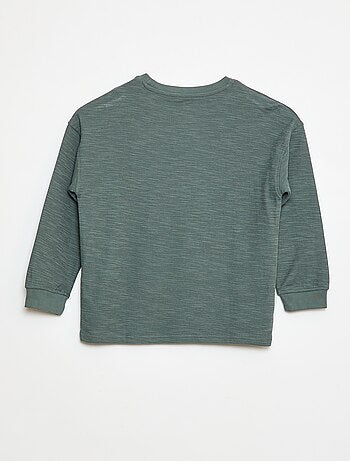 T-shirt in tessuto con ricamo