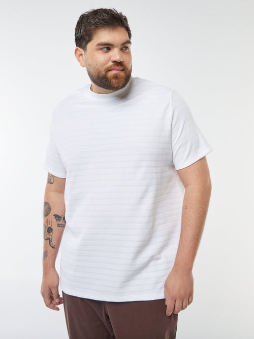 T-shirt in tessuto fantasia con maniche corte - Kiabi
