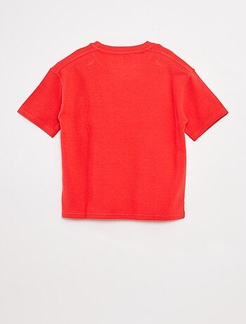 T-shirt in tessuto ottoman