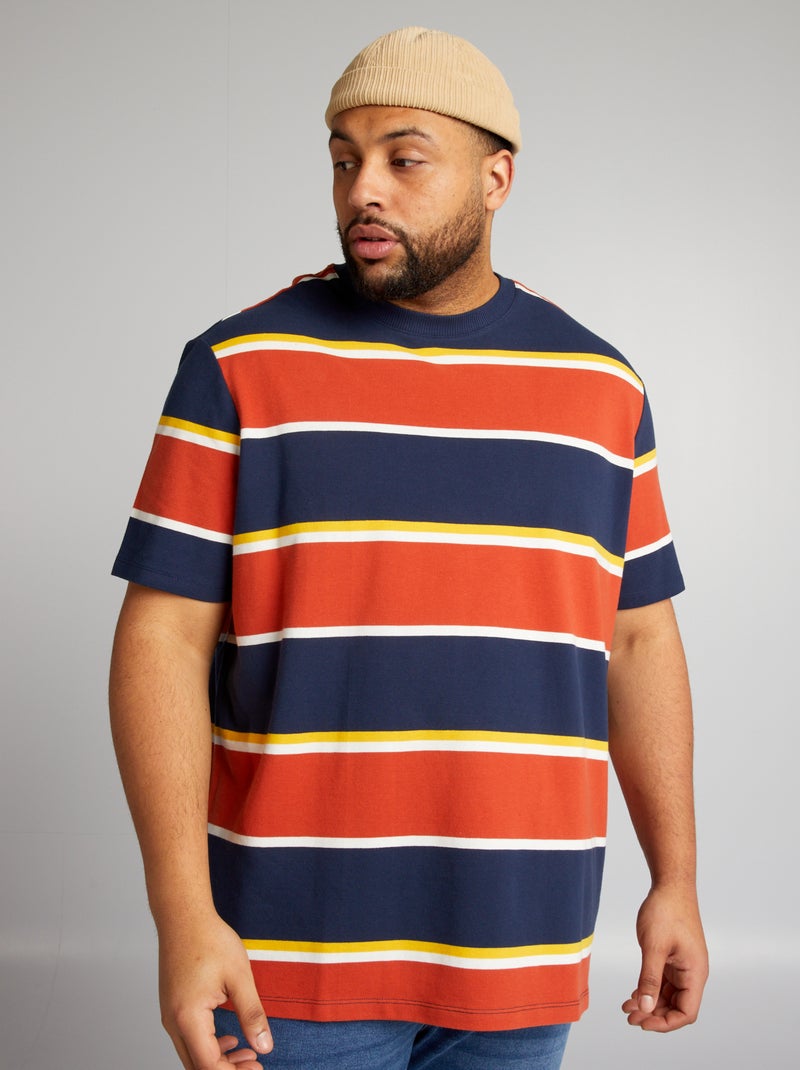 T-shirt in tessuto piqué ARANCIONE - Kiabi