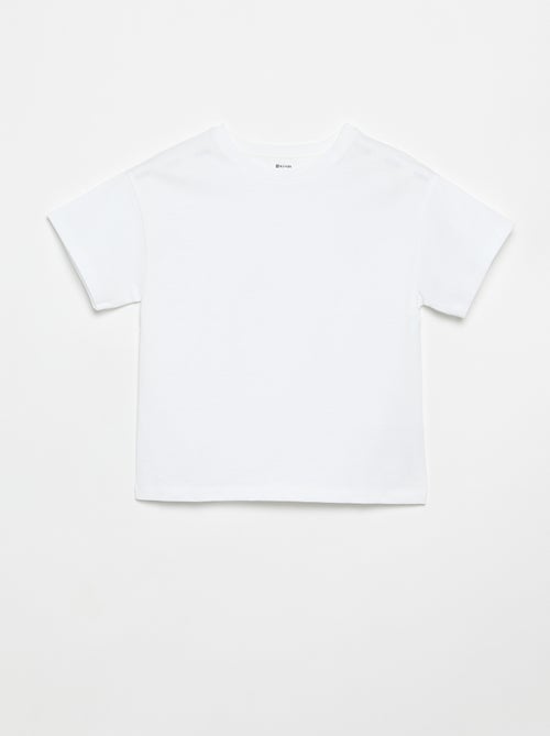 T-shirt in Tough Cotton a maniche corte - Kiabi