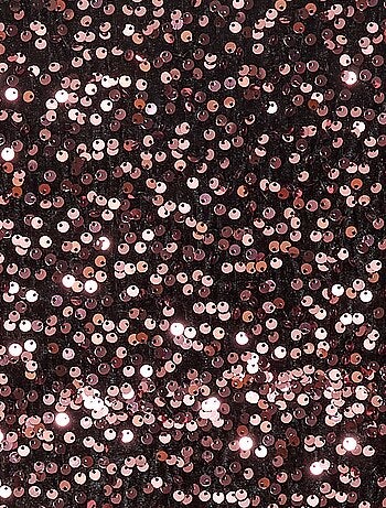 T-shirt in velluto con paillettes