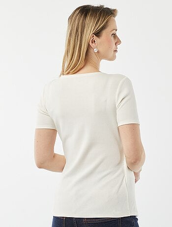 T-shirt incrociata per allattamento