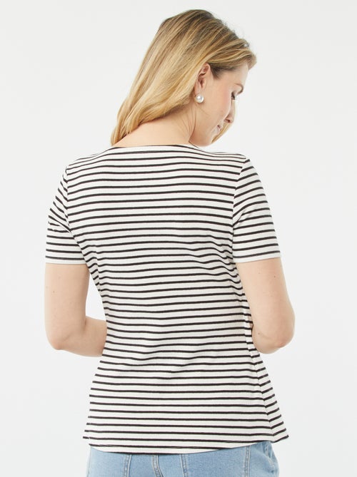 T-shirt incrociata per allattamento - Kiabi